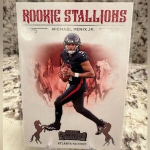 2024 Michael Penix Rookie Stallions Panini Contenders Rookie card